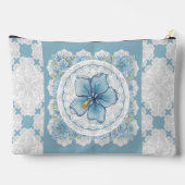 ハイビスカス&レースターコイズ アクセサリーポーチ (裏面)