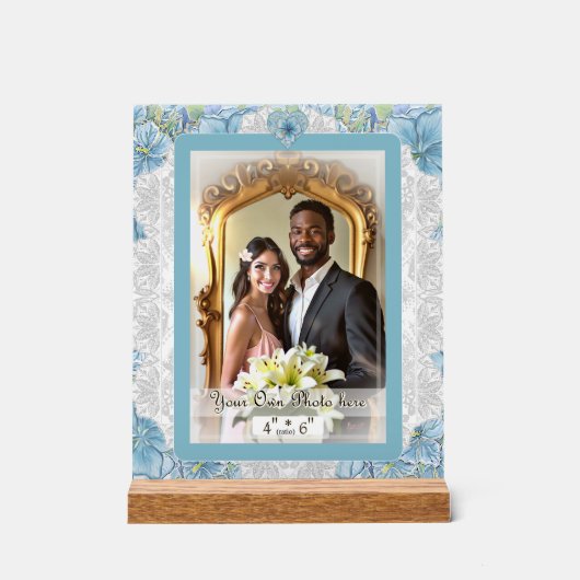 ハイビスカス&レースターコイズ アクリルサイン (正面)