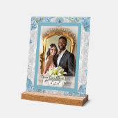 ハイビスカス&レースターコイズ アクリルサイン (傾斜)