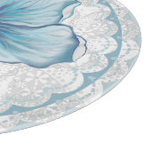 ハイビスカス&レースターコイズ カッティングボード (角)