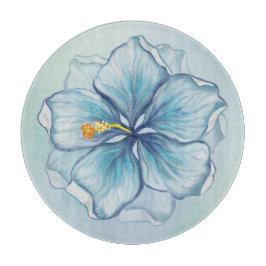 ハイビスカス&レースターコイズ カッティングボード