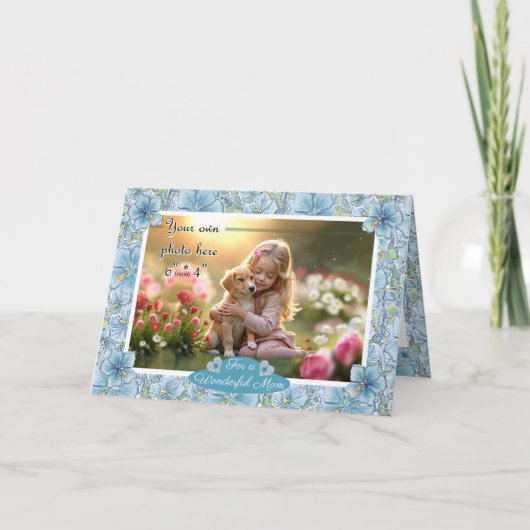 ハイビスカス&レースターコイズ カード (正面)