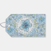 ハイビスカス&レースターコイズ ギフトタグ (裏面横)