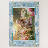 ハイビスカス&レースターコイズ ジグソーパズル (縦)