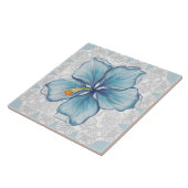 ハイビスカス&レースターコイズ タイル (側面)