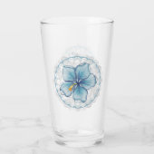 ハイビスカス&レースターコイズ タンブラーグラス (裏面)