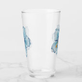 ハイビスカス&レースターコイズ タンブラーグラス (左)