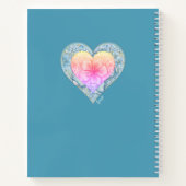 ハイビスカス&レースターコイズ ノートブック (裏面)