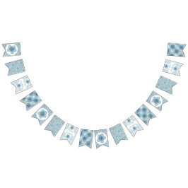 ハイビスカス&レースターコイズ バンティングフラッグ