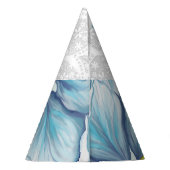 ハイビスカス&レースターコイズ パーティーハット (裏面)