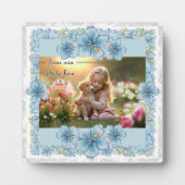 ハイビスカス&レースターコイズ フォトプラーク (正面)