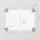 ハイビスカス&レースターコイズ ポストカード (裏面)