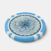 ハイビスカス&レースターコイズ ポーカーチップ (シングル)