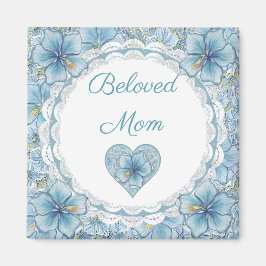 ハイビスカス&レースターコイズ マグネット