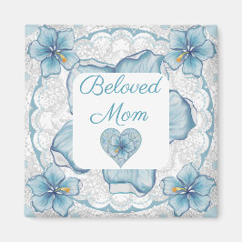 ハイビスカス&レースターコイズ マグネット