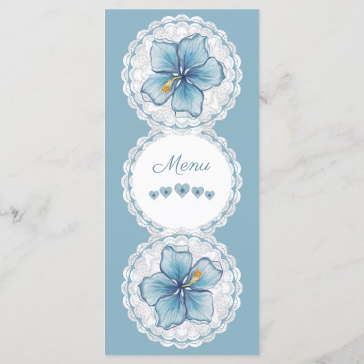 ハイビスカス&レースターコイズ メニュー (裏面)