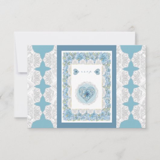 ハイビスカス&レースターコイズ 出欠カード (正面)