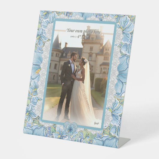 ハイビスカス&レースターコイズ 台座サイン (正面)