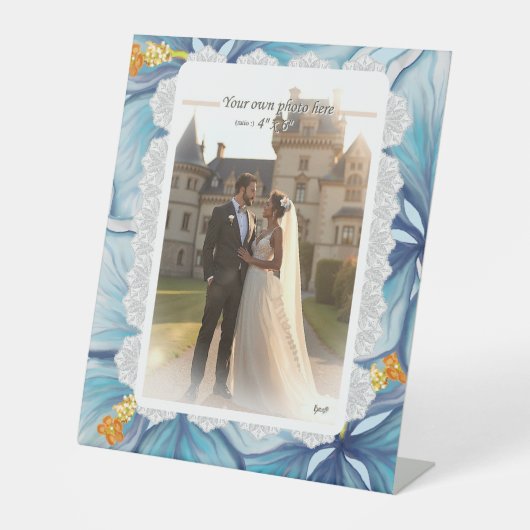 ハイビスカス&レースターコイズ 台座サイン (正面)