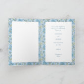 ハイビスカス&レースターコイズ 招待状 (内部)