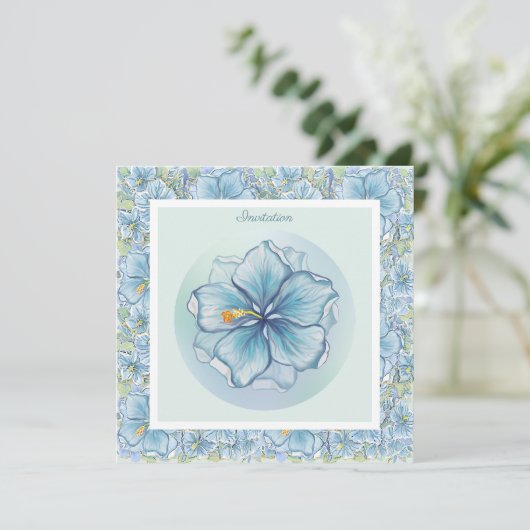 ハイビスカス&レースターコイズ 招待状 (スタンド正面)