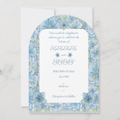 ハイビスカス&レースターコイズ 招待状 (裏面)