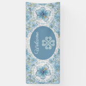 ハイビスカス&レースターコイズ 横断幕 (縦)