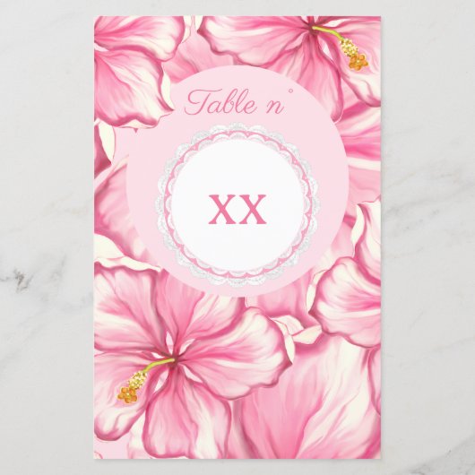 ハイビスカス&レースピンク (裏面)