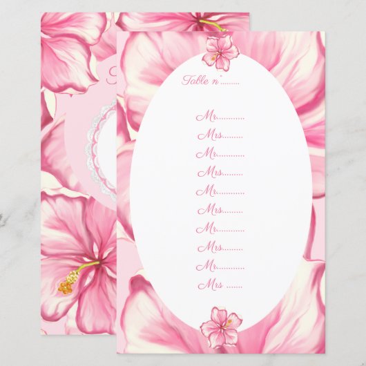 ハイビスカス&レースピンク (正面/裏面)