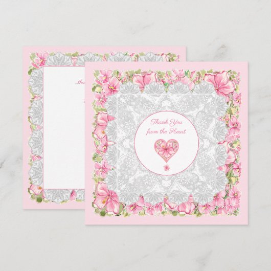 ハイビスカス&レースピンク (正面/裏面)