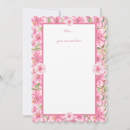 ハイビスカス&レースピンク (裏面)