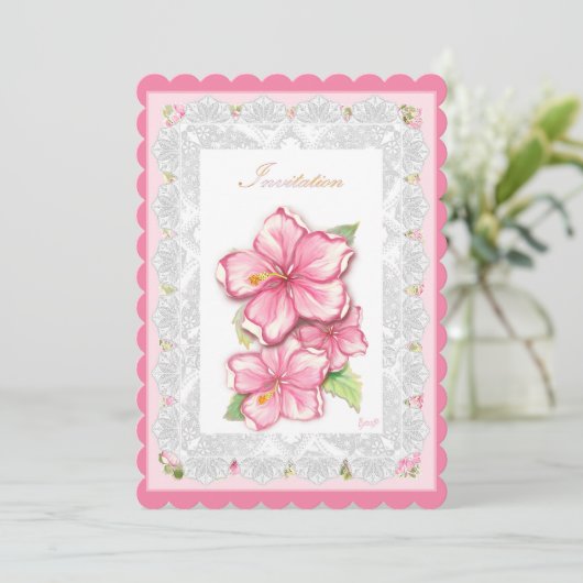 ハイビスカス&レースピンク (スタンド正面)