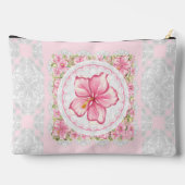 ハイビスカス&レースピンク アクセサリーポーチ (裏面)