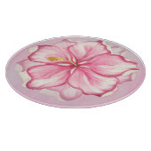 ハイビスカス&レースピンク カッティングボード (角)