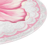 ハイビスカス&レースピンク カッティングボード (角)