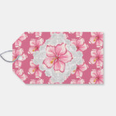 ハイビスカス&レースピンク ギフトタグ (裏面横)