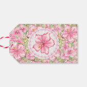 ハイビスカス&レースピンク ギフトタグ (裏面横)