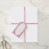 ハイビスカス&レースピンク ギフトタグ (より糸付き)