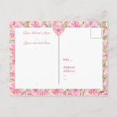 ハイビスカス&レースピンク シーズンポストカード (裏面)