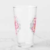 ハイビスカス&レースピンク タンブラーグラス (左)