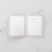 ハイビスカス&レースピンク ノートカード (内部)