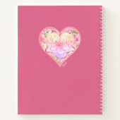 ハイビスカス&レースピンク ノートブック (裏面)