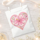 ハイビスカス&レースピンク フェイバーバッグ (クリップ留めされた状態)