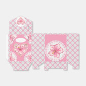 ハイビスカス&レースピンク フェイバーボックス (折り畳みなし)