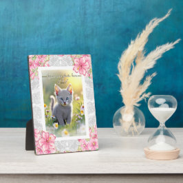 ハイビスカス&レースピンク フォトプラーク