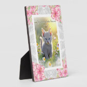 ハイビスカス&レースピンク フォトプラーク (側面)