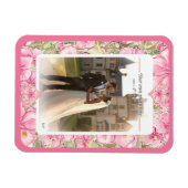 ハイビスカス&レースピンク マグネット (横)