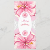 ハイビスカス&レースピンク メニュー (裏面)