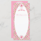 ハイビスカス&レースピンク メニュー (正面/裏面)