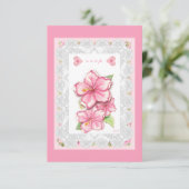 ハイビスカス&レースピンク 出欠カード (スタンド正面)